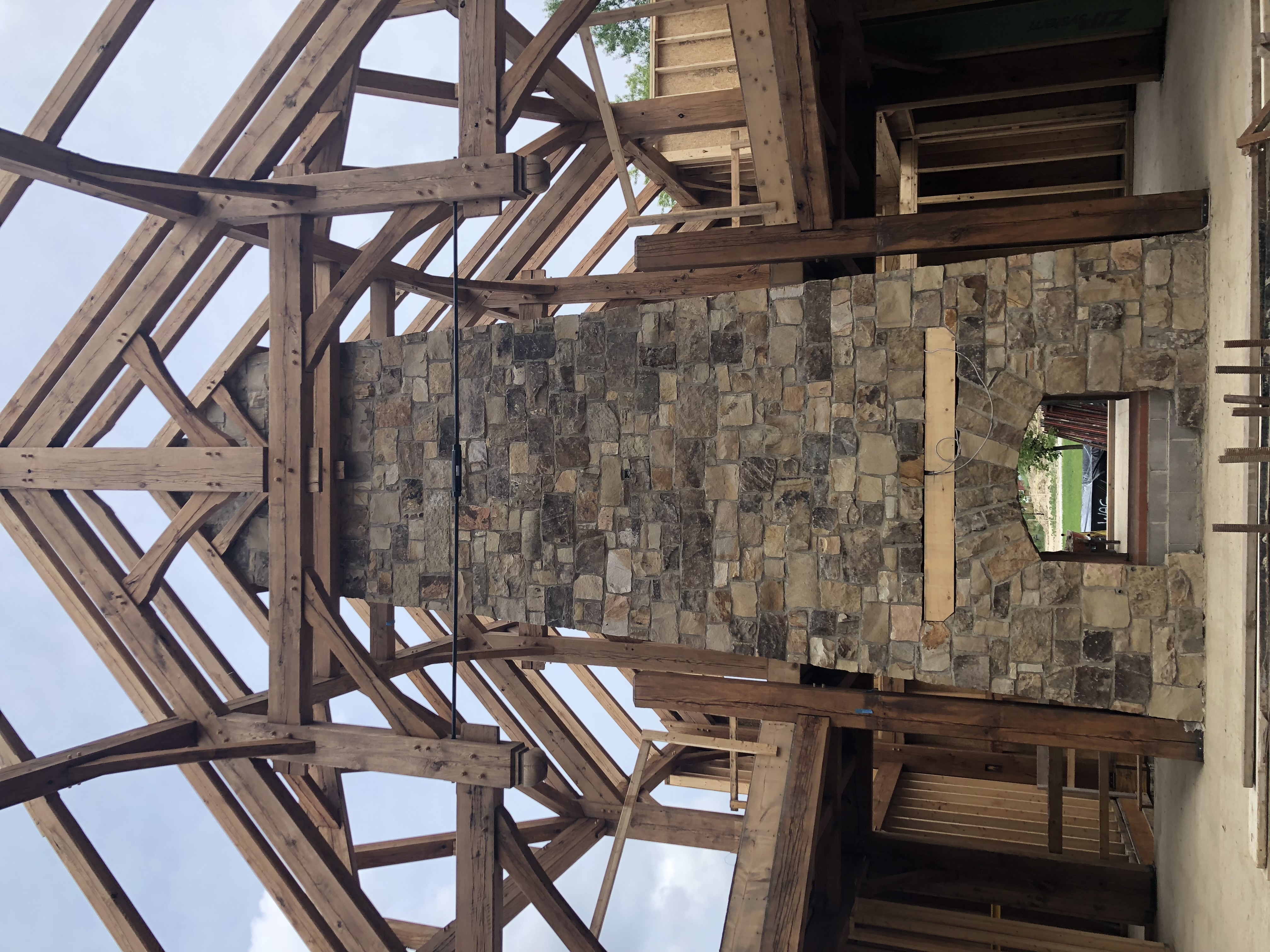 Timber-frame residence designed and managed by The Von Group